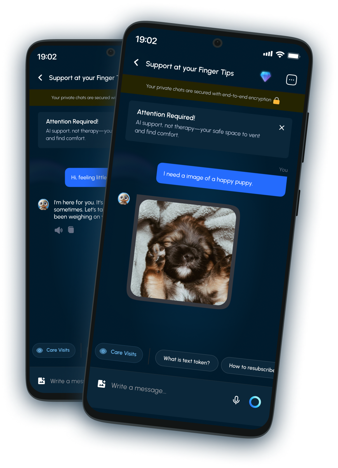 AI - POWERED LISTENER users interface images